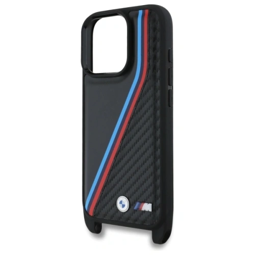 Kup Etui BMW BMHCP16X23PSVTK Apple iPhone 16 Pro Max hardcase M Edition Carbon Tricolor Lines & Strap černý/black - BMW764 - {ean13} - Sklep Home Screen
