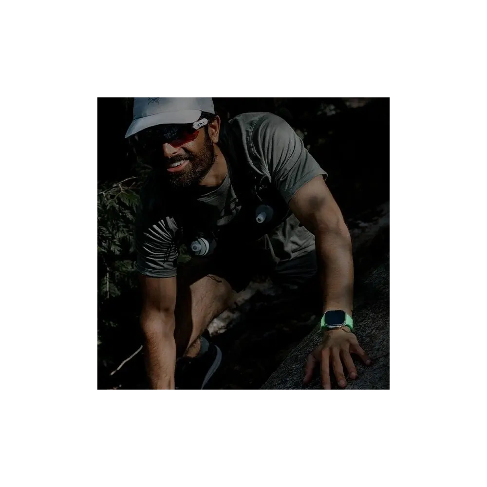 Pasek UNIQ Stride SE Apple Watch 6/7/8/9/10/SE/SE2 40/41/42/44mm FKM Rubber Strap lume