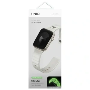 Buy UNIQ Stride SE Apple Watch 6/7/8/9/10/SE/SE2 40/41/42/44mm FKM Rubber Strap lume - UNIQ1392 - {ean13} - Home Screen Store Europe