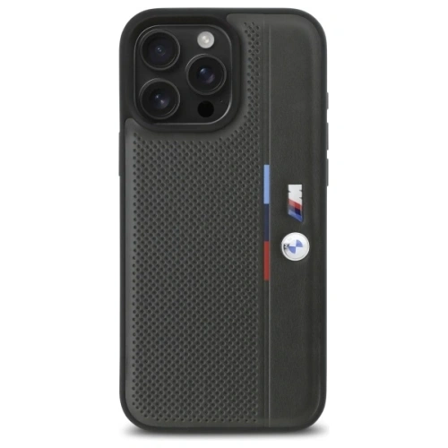 Buy BMW BMHCP16X23PUPVA Apple iPhone 16 Pro Max hardcase M Perforated Tricolor Detail Line anthracite - BMW765 - {ean13} - Home Screen Store Europe