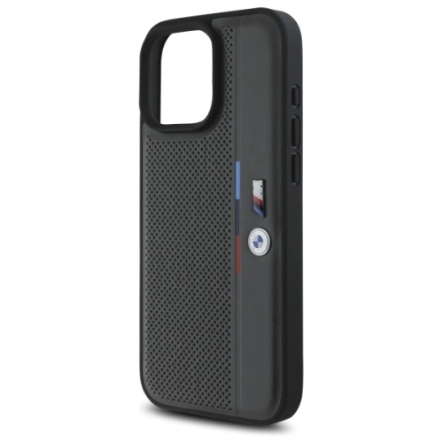 Buy BMW BMHCP16X23PUPVA Apple iPhone 16 Pro Max hardcase M Perforated Tricolor Detail Line anthracite - BMW765 - {ean13} - Home Screen Store Europe