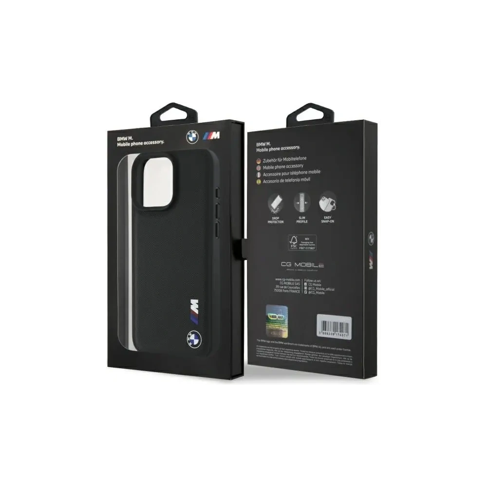 Etui BMW BMHCP16X23PUSRK Apple iPhone 16 Pro Max hardcase Smooth Rubber Logo czarny/black