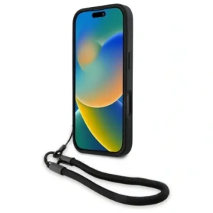 Kup Etui BMW BMHCP16X23RMRLK Apple iPhone 16 Pro Max hardcase Signature Leather Wordmark Cord czarny/black - BMW768 - {ean13} - Sklep Home Screen