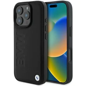 Kup BMW BMHCP16XSLLBK Apple iPhone 16 Pro Max Hardcase Leder Heißprägung schwarz - BMW769 - {ean13} - Sklep Home Screen
