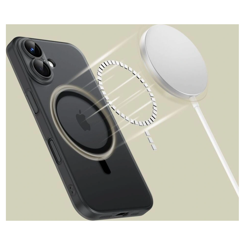 Etui Tech-Protect Magslim MagSafe Apple iPhone 16 Matte/Black - iPhone 16 - Tech-Protect