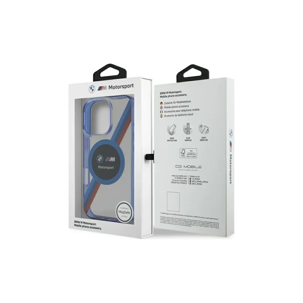 Etui BMW BMHMP16L23HTPUT Apple iPhone 16 Pro hardcase Motorsport IML Circle MagSafe przezroczysty/transparent