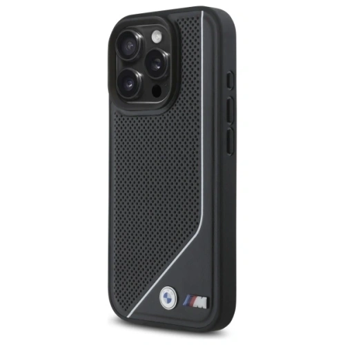 Kup Etui BMW BMHMP16L23PUCPK Apple iPhone 16 Pro hardcase M Perforated Twisted Line MagSafe černý/black - BMW773 - {ean13} - Sklep Home Screen
