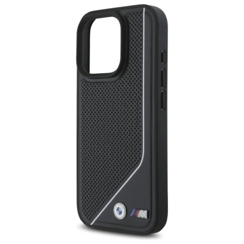 Kup Etui BMW BMHMP16L23PUCPK Apple iPhone 16 Pro hardcase M Perforated Twisted Line MagSafe černý/black - BMW773 - {ean13} - Sklep Home Screen