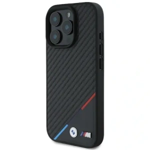 Kup BMW BMHMP16L23PUDTK Apple iPhone 16 Pro kemény tok M Carbon Tricolor Line MagSafe fekete - BMW774 - {ean13} - Sklep Home Screen