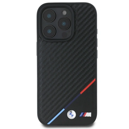 Kup Etui BMW BMHMP16L23PUDTK Apple iPhone 16 Pro hardcase M Carbon Tricolor Line MagSafe černý/black - BMW774 - {ean13} - Sklep Home Screen