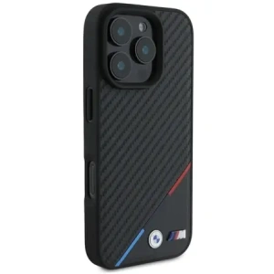 Kup Etui BMW BMHMP16L23PUDTK Apple iPhone 16 Pro hardcase M Carbon Tricolor Line MagSafe černý/black - BMW774 - {ean13} - Sklep Home Screen
