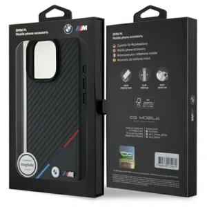 Kup Etui BMW BMHMP16L23PUDTK Apple iPhone 16 Pro hardcase M Carbon Tricolor Line MagSafe černý/black - BMW774 - {ean13} - Sklep Home Screen
