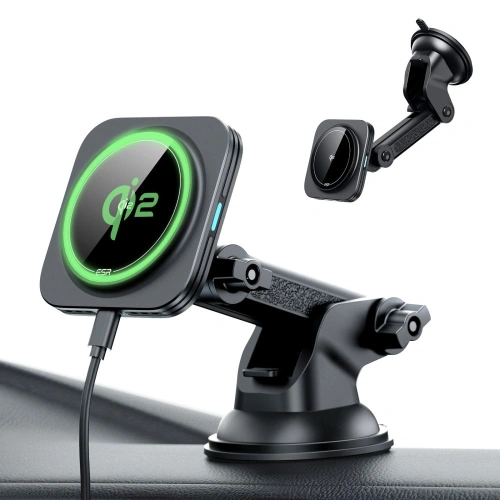 Kup ESR Halolock Magnetic Magsafe Dashboard Autós Tartó Vezeték nélküli Töltő Qi2 15W Fekete - ESR869 - {ean13} - Sklep Home Screen