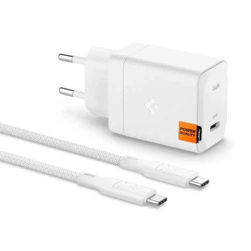 Kup Ładowarka sieciowa Spigen Arcstation Pro GaN-651 USB-C Network Charger 65W + USB-C Cable White - SPN16565 - {ean13} - Sklep Home Screen