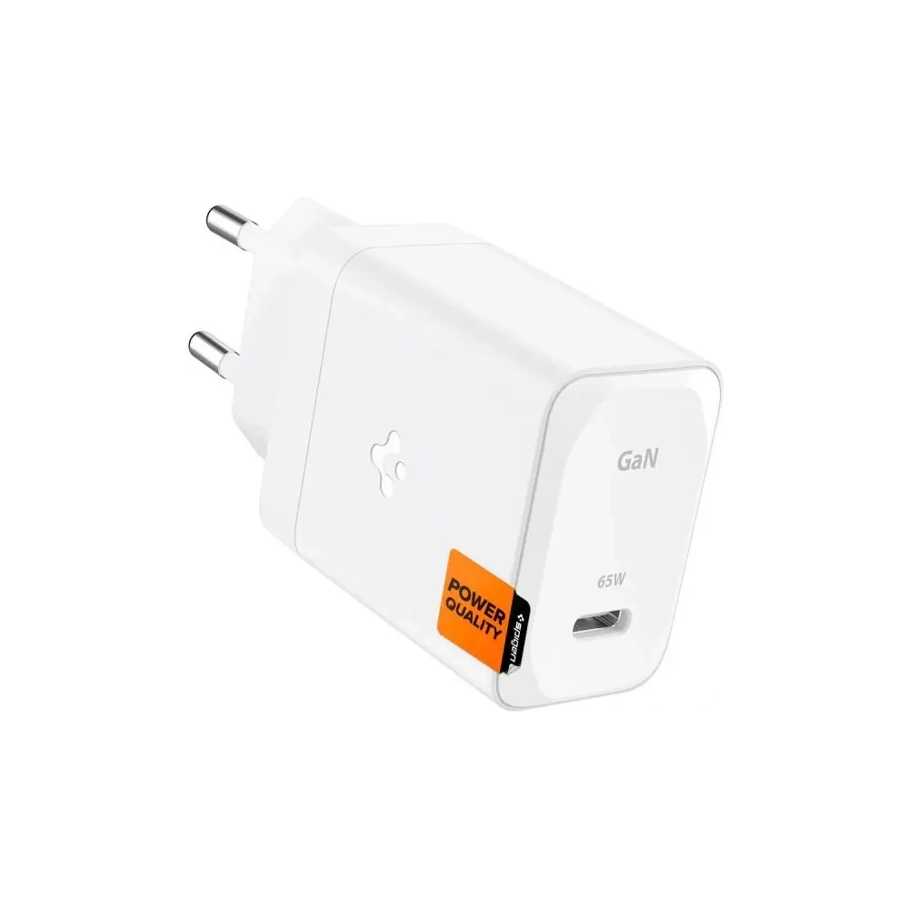 Ładowarka sieciowa Spigen Arcstation Pro GaN-651 USB-C Network Charger 65W + USB-C Cable White