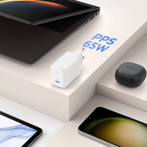 Kup Ładowarka sieciowa Spigen Arcstation Pro GaN-651 USB-C Network Charger 65W + USB-C Cable White - SPN16565 - {ean13} - Sklep Home Screen