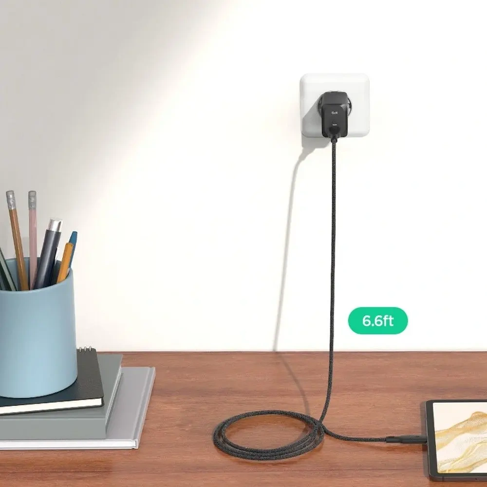 Ładowarka sieciowa Spigen Arcstation Pro GaN-651 USB-C Network Charger 65W + USB-C Cable White