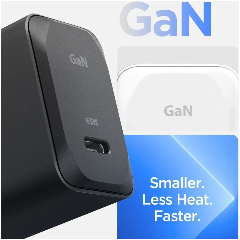 Ładowarka sieciowa Spigen Arcstation Pro GaN-651 USB-C Network Charger 65W + USB-C Cable White