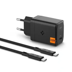 Kup Spigen Arcstation Pro GaN-651 USB-C Netzwerk-Ladegerät 65W + USB-C-Kabel Schwarz - SPN16566 - {ean13} - Sklep Home Screen