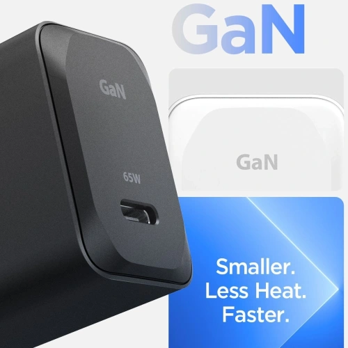 Kup Spigen Arcstation Pro GaN-651 USB-C Netzwerk-Ladegerät 65W + USB-C-Kabel Schwarz - SPN16566 - {ean13} - Sklep Home Screen