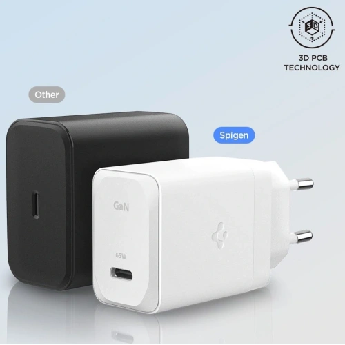 Kup Spigen Arcstation Pro GaN-651 USB-C Netzwerk-Ladegerät 65W + USB-C-Kabel Schwarz - SPN16566 - {ean13} - Sklep Home Screen
