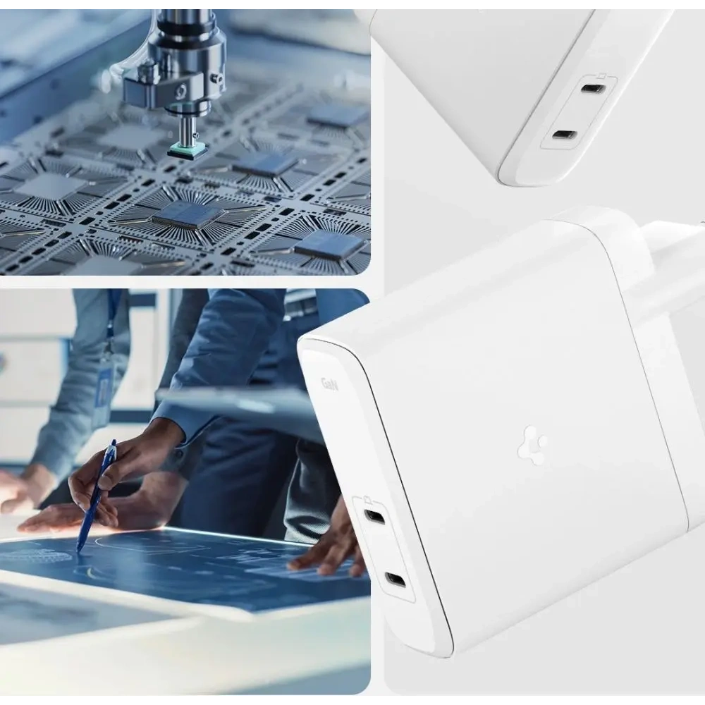 Ładowarka sieciowa Spigen Arcstation Pro GaN-1402 2xUSB-C Network Charger 140W White