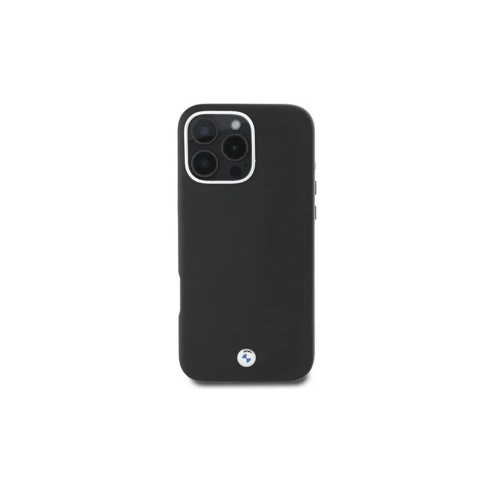 Etui BMW BMHMP16L23PUFWK Apple iPhone 16 Pro hardcase Sign Full Wrapped Metal MagSafe czarny/black