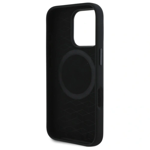 Kup BMW BMHMP16L23SCUK Apple iPhone 16 Pro husă din silicon tăiată cu linii tricolore MagSafe neagră - BMW777 - {ean13} - Sklep Home Screen