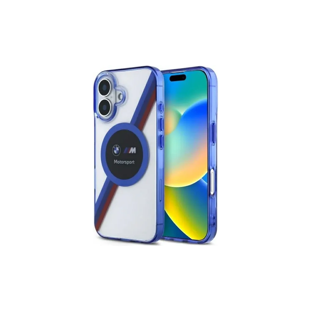 Etui BMW BMHMP16S23HTPUT Apple iPhone 16 hardcase Motorsport IML Circle MagSafe przezroczysty/transparent