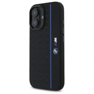 Kup Etui BMW BMHMP16S23SHEB Apple iPhone 16 hardcase Silicone Hexagon Blue Line MagSafe černá/black - BMW780 - {ean13} - Sklep Home Screen