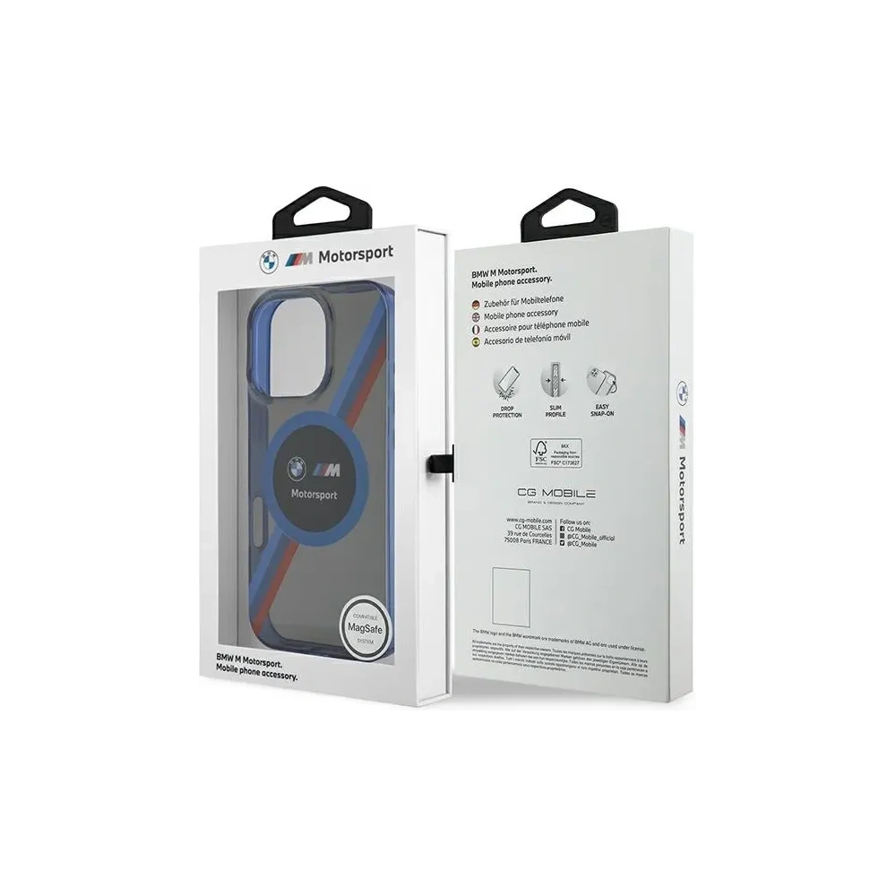 Etui BMW BMHMP16X23HTPUK Apple iPhone 16 Pro Max hardcase Motorsport IML Circle MagSafe czarny/black