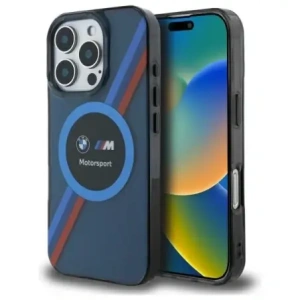Kup Etui BMW BMHMP16X23HTPUV Apple iPhone 16 Pro Max hardcase Motorsport IML Circle MagSafe granatowy/navy - BMW782 - {ean13} - Sklep Home Screen