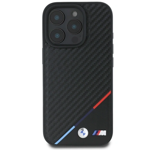 Kup BMW BMHMP16X23PUDTK Apple iPhone 16 Pro Max Hardcase M Carbon Tricolor Line MagSafe schwarz - BMW783 - {ean13} - Sklep Home Screen