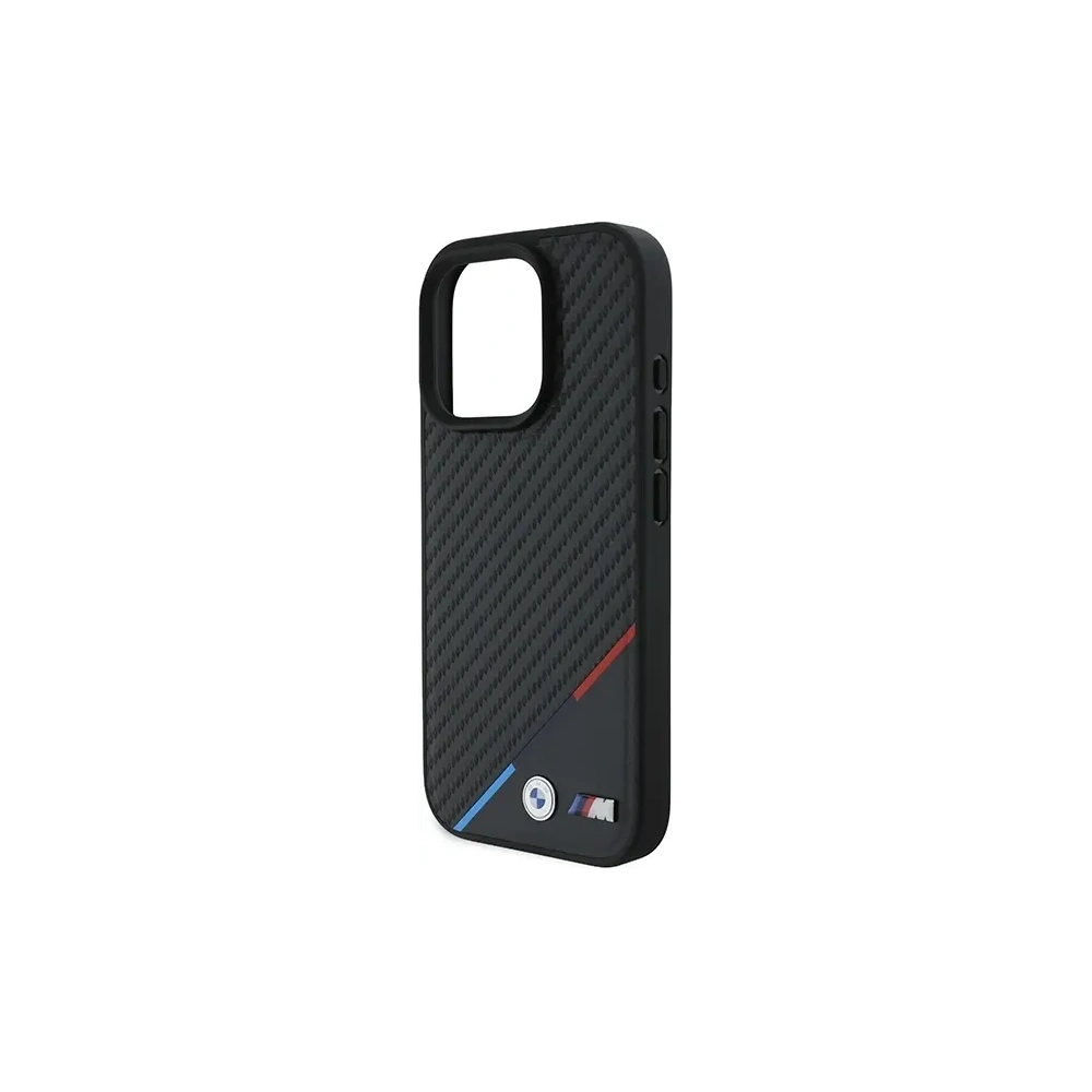 Etui BMW BMHMP16X23PUDTK Apple iPhone 16 Pro Max hardcase M Carbon Tricolor Line MagSafe czarny/black
