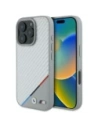 Etui BMW BMHMP16X23PUDTS Apple iPhone 16 Pro Max hardcase M Carbon Tricolor Line MagSafe šedá/grey