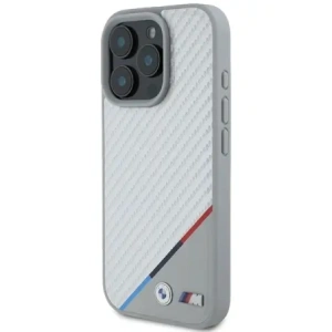 Kup Etui BMW BMHMP16X23PUDTS Apple iPhone 16 Pro Max hardcase M Carbon Tricolor Line MagSafe szary/grey - BMW784 - {ean13} - Sklep Home Screen