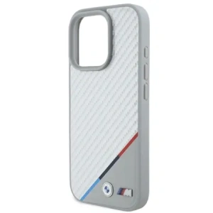 Kup Etui BMW BMHMP16X23PUDTS Apple iPhone 16 Pro Max hardcase M Carbon Tricolor Line MagSafe szary/grey - BMW784 - {ean13} - Sklep Home Screen