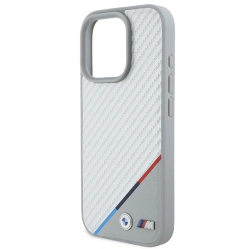 Kup Etui BMW BMHMP16X23PUDTS Apple iPhone 16 Pro Max hardcase M Carbon Tricolor Line MagSafe šedá/grey - BMW784 - {ean13} - Sklep Home Screen