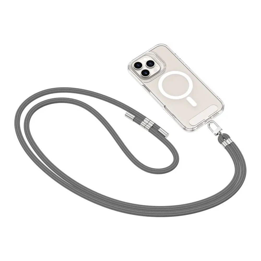 Smycz do telefonu Tech-Protect C7S Rope Crossbody Strap Crayon Grey/silver