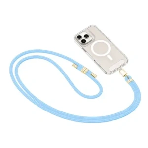 Kup Smycz do telefonu Tech-Protect C7S Rope Crossbody Strap Baby Blue/gold - THP4184 - {ean13} - Sklep Home Screen
