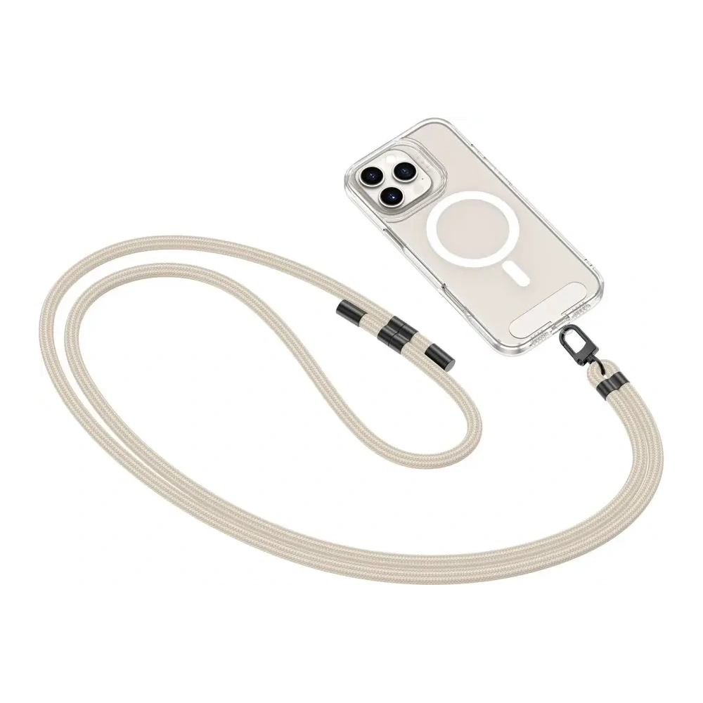 Smycz do telefonu Tech-Protect C7S Rope Crossbody Strap Taupe/black