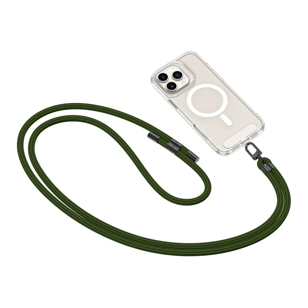 Smycz do telefonu Tech-Protect C7S Rope Crossbody Strap Hunter Green/black
