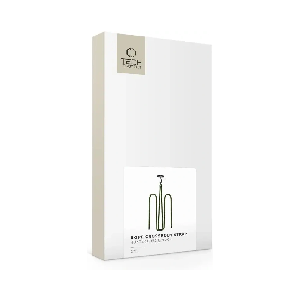Smycz do telefonu Tech-Protect C7S Rope Crossbody Strap Hunter Green/black
