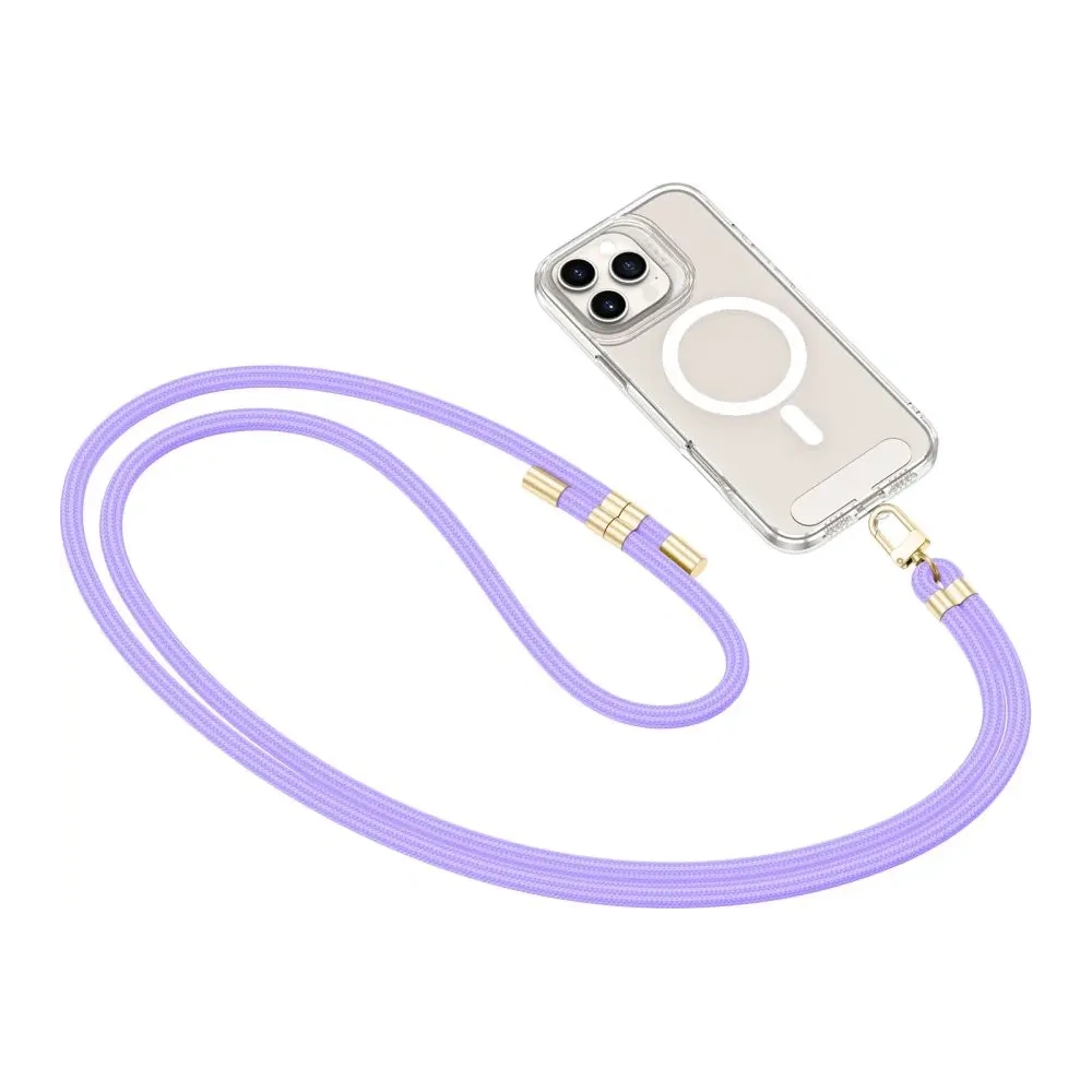 Smycz do telefonu Tech-Protect C7S Rope Crossbody Strap Lavender/gold