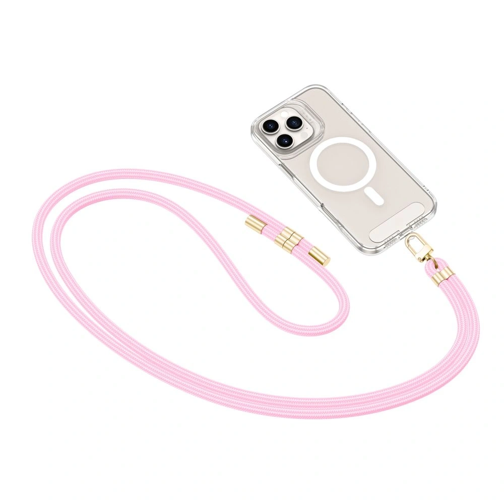 Smycz do telefonu Tech-Protect C7S Rope Crossbody Strap Baby Pink/gold