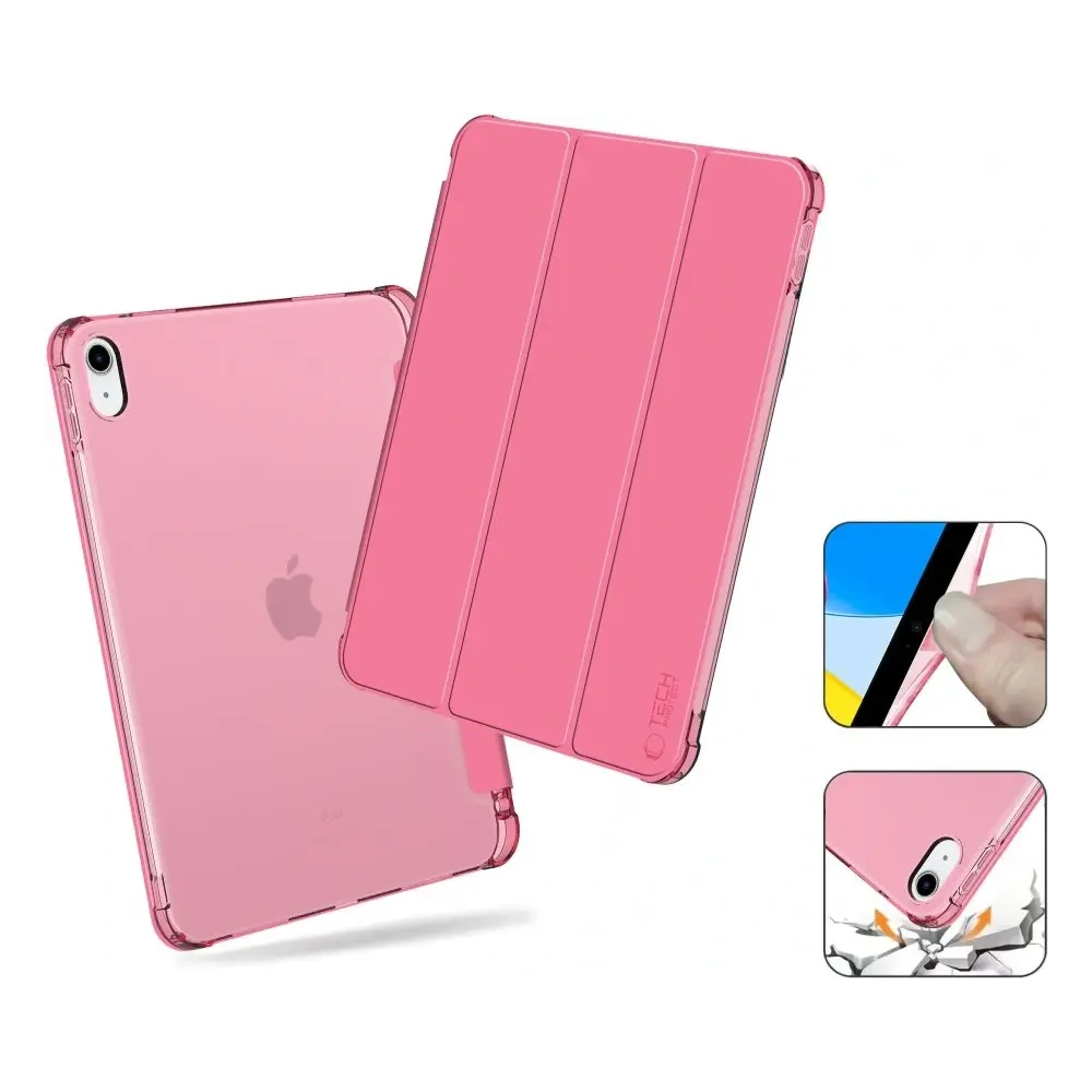 Etui Tech-Protect SmartCase Pen Hybrid Apple iPad 10.9 2022 (10. generacji) Crystal Magenta