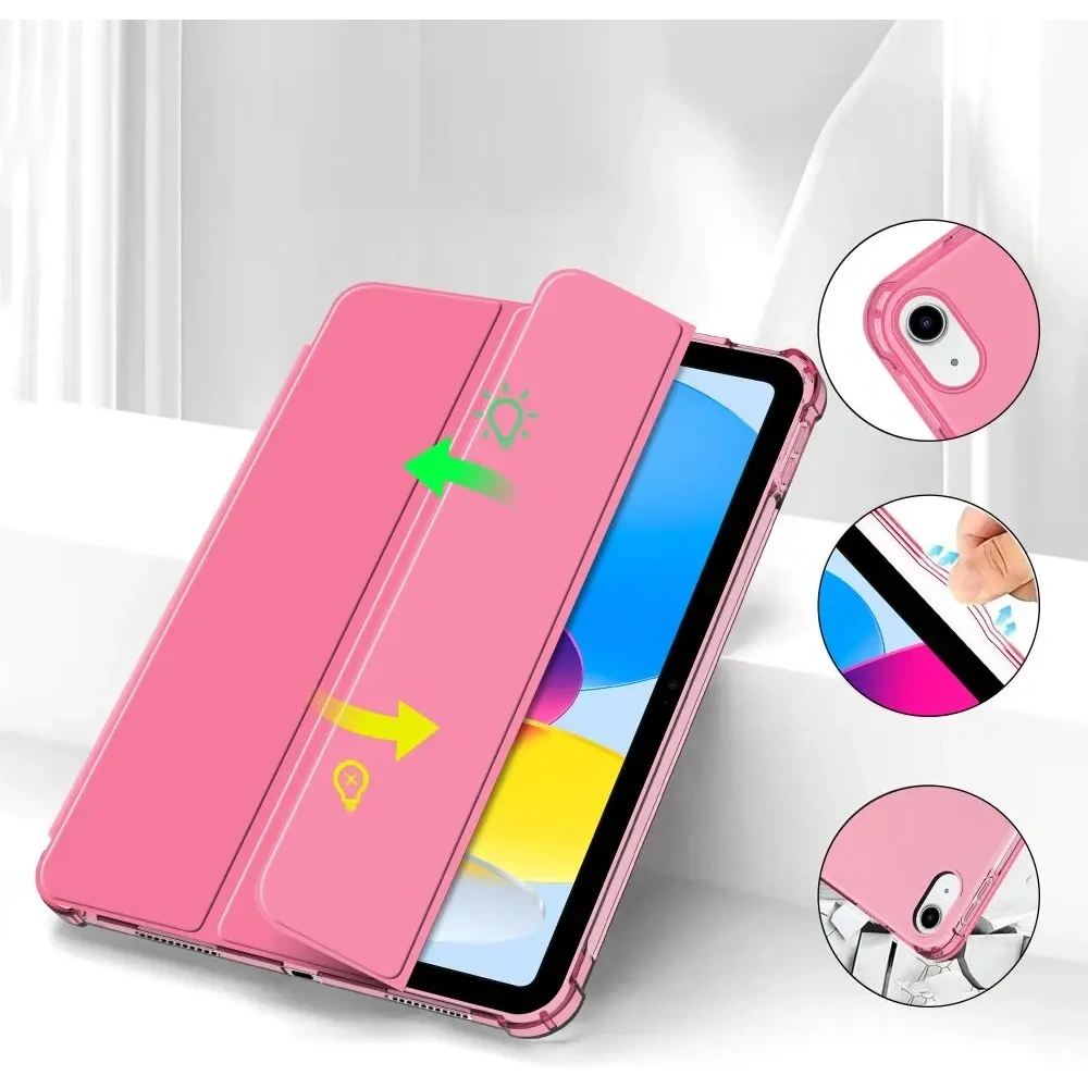 Etui Tech-Protect SmartCase Pen Hybrid Apple iPad 10.9 2022 (10. generacji) Crystal Magenta