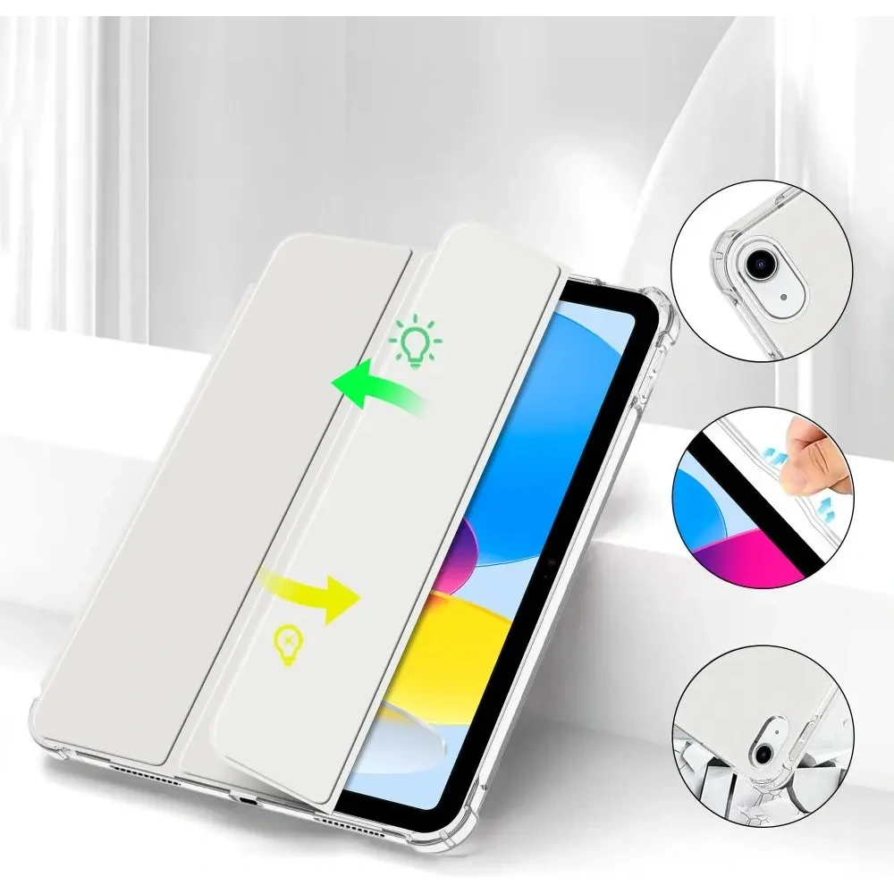 Etui Tech-Protect SmartCase Pen Hybrid Apple iPad 10.9 2022 (10. generacji) Crystal Silver