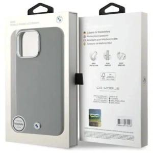 Kup BMW BMHMP16X23PUFWG Apple iPhone 16 Pro Max kemény tok Sign Full Wrapped Metal MagSafe szürke - BMW785 - {ean13} - Sklep Home Screen
