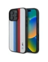 Etui BMW BMHMP16X23PUPTH Apple iPhone 16 Pro Max hardcase M Perf. Tricolor Tisknuté pruhy MagSafe bílý/white